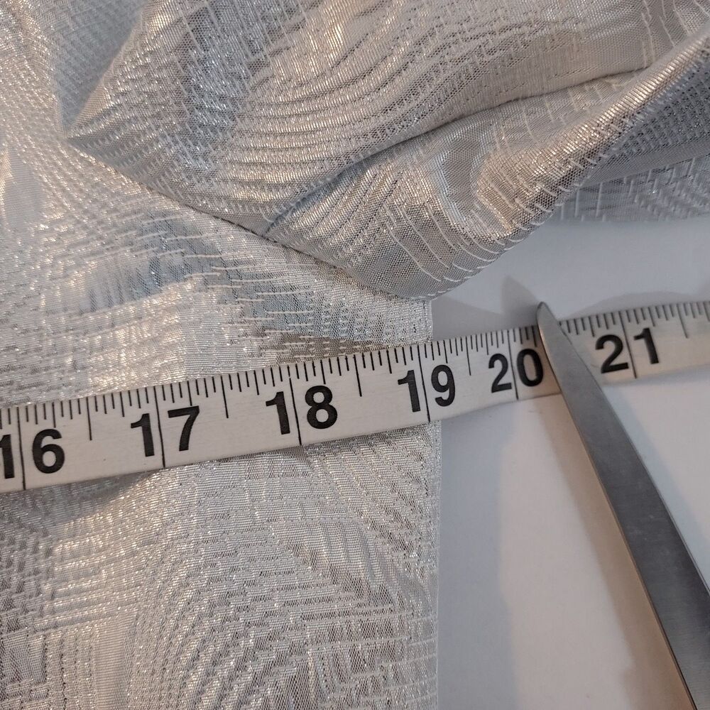 ASHRO Dress Jacket 2pc Set Sz 10 Silver Event Party Church Work Office Fall - Picture 12 of 16